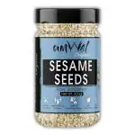 Amwel Organic Sesame Seeds 200gm | Raw Unroasted edible seed for weight management | Gluten Free Omega 3 High fibre Keto diet snack for eating