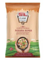 SL (LABEL) Rozana Super Basmati Rice | Everyday Pesticide-Free Rice | Affordable Rice | Rich and Aromatic | Biryani Pulao Rice Chawal For Daily Cooking | Orange Pack (5)