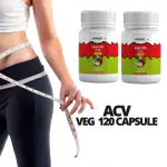 Nixmat Apple Cider Vinegar 120 Veg Capsules for Weight Lose Pack 2