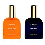 LA' FRENCH Hang Out & Consent Perfume Combo For Men & Women -30ml + 30ml | Premium Luxury Long Lasting Fragrance Spray | Eau De Parfum | Ideal For Men & Women | Perfume For Men & Women | Pack Of 2