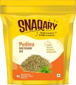 Snaqary Multigrain Sev Chai Tea Time 240Gm Crispy Namkeen Sev Bhujia For Poha Pudina Flavour Each 120G (Pack Of 2)