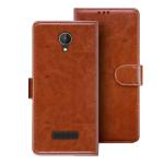 HANIRY Flip Cover for Micromax Q380 flip cover | Q380 flip cover | Brown