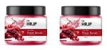 HRJP Red Wine Pore Minimising Face and Neck Scrub for Dull and Tired Skin (100 Gram)(pack of 2)