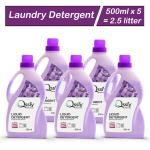 Qssiy Lavender Front And Top Load Liquid Detergent 500 ML ( 5 Pack )