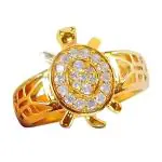 RITUALISTIC Deveshwari Panchagavya Handcrafted Adjustable Tortoise & Kachhua Yantra Ring for Good Luck | Metal Tortoise Statue for Evil Eye Protection | Exquisite Animal Showpiece Figurine & Perfect Gifting Item