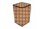The Furnishing Tree PVC Washing Machine Cover Fully Automatic Samsung 6.5 kg Top Load WA65M4205HV/TL Trellis Pattern Brown