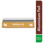 Imvelo Green Your Hygiene Aluminium Foil Paper | 11 Micron Wrapping Paper | Aluminium Foil for Food Packing | Suitable for Cooking, Baking, Grilling and Serving Foods | Aluminium Foil ( 18 Mtr, Pack of 1 )