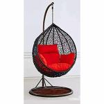 Indoplaza Furniture Single Seater Hammock Swing Chair with Stand & Cushion Hammock Hanging Jhula for Indoor, Outdoor, Balcony,Home, Patio, Balcony, Garden
