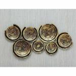 Antaryuga Multicolor01 Wrought Iron Thali Zara Without Led Wall Art, 42 X 5 X 18 cm