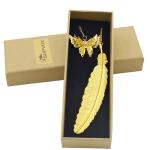 Supvox Metal Feather Bookmark, Vintage Feather Butterfly Bookmark For Reading Enthusiasts And Gifting, Bookmark Gift For Teachers Women Student, Mothers Day Christmas Appreciation Gifts