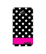 Casotec White Dots Pattern Design Printed Silicon Soft TPU Back Case Cover for Micromax Canvas Juice 4 Q382