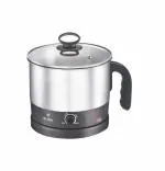 Elina Home Appliances 1.5 Liter Stainless Steel Multi Cooker with 600W Concealed Base | Variable Temperature | Wide Mouth | Ideal for Boiling, Steaming, Tea, Coffee | 1 Year Warranty