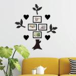 Random Heart Tree Collage Photo Frames for Wall Decoration| Home and Wall Decor Framing of Photos and Picture For Living Room, Bedroom, Home, Office Set of 4 (6