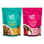 Yogabar Breakfast Cereal & Muesli | Fruits Nuts and Seeds | Almond + Quinoa Crunch | 400g Each