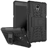 S-Hardline Lenovo P2 Black Rubber, Plastic Shockproof Hybrid Kickstand Back Case Cover