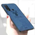 Lejaao Vivo Y50 Vivo 1935 Blue Cloth, Leather, PC and TPU Mobile Back Cover