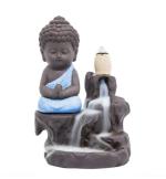 Webelkart Buddha Smoke Fountain |Buddha Incense Burner,Buddha Statue (Blue) with Free 10 Back Flow Incense Cones