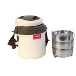 Milton Plastic Ivory Electron Tiffin 3 Insulated Lunch Pack - 360 Ml