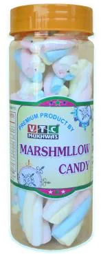 TC MUKHWAS Marshmallows Pure Sprial Shape Strawberry Vanilla Flavour Vegetarian Marshmallow 30 Pcs
