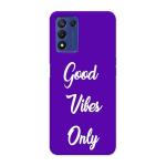 MobiEra Realme 9 SE 5G Multicolor Good Vibes Only Quote Plastic Designer Printed Hard Case Cover