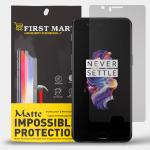 FIRST MART Matte Impossible Flexible Fiber Tempered Glass Screen Protector for OnePlus 5