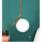 GAUVIK Golden Globe Unique Pendant Lamp/Hanging Lamp/Ceiling Light for Bedroom, Living Room, Restaurants, Dining, Coffee Shop, Home and Office.