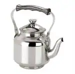 Kuber Industries Silver Steel Tea Kettle Serving Tea Kettle Hot Water Kettle 12 Cups
