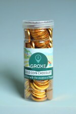 Groxe Organic Gold Coin Milk Chocolates/ 90's kids Gold Coin Mittai 100% Pure & Organic (50 Pcs)