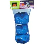 Kamachi Protection Equipment Set for Skating and Cycling PE-33 (10MM Thickness) 3-in-1 (XSmall Blue)