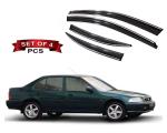 Auto E-Shopping Chrome Line Door Visor for Honda City Old Model 1996 2001 Set of 4 Pieces