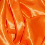 DZY Plain Silky Satin Dress Fabric Material(Orange,44