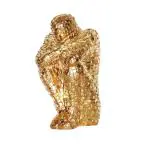 BECKON VENTURE Handicraft Antique Human Showpiece For Home & Living Room Decor( BVgoldenman)