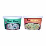 DRYFII - Ready to Eat Dal khichdi (75 g) and Rava Upma (75 g) Pack of 2, Healthy, No Preservatives, Instant Food, (150g) - Rehydrated wt. 550g