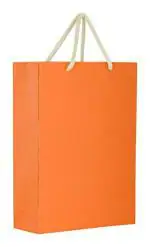Tasche Orange Paper Gift Bags For Gifting Presents (28 x 20 x 7.5 cm) Pack Of 20