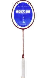 Hundred Red Carbon Fibre Rock 88 Japan Made Graphite Unstrung Badminton Racquet, 82 G
