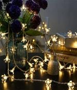 X4Cart Warm White 16 LED 4 Meter Blossom Flower Fairy String Lights