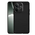 Knotyy Back Cover for Realme GT 6T   (Black, Flexible, Silicon, Pack of: 1)