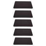 OM KRAFT Black Square Wood Cake Board - 10 Inch (Pack of 5)