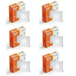 Kolors 6W 3 in 1 Colour Changing LED Surface panel light, Square | Surface Led panel lights for false ceiling | Switch between: Cool white, Warm white, Natural white,Pack of 6 pcs