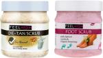 FEELHIGH Foot and De-Tan Tan Removal Scrub for Moisturization 500 ml Each