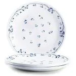 CORELLE Small Plate-Prov Blue-6PCS Quarter Plate (Pack of 6, Microwave Safe)