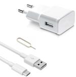 Badger Wall Charger Accessory Combo for Samsung Galaxy M02s Fast Charger Original Adapter like Wall Charger and Mobile Power Adapter Cable Android Smartphone Charger High Speed Travel Charger With 1 Meter TYPE- C USB Data Transfer Cable (White)