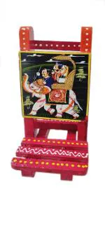 WOOD GENIUS Wooden mobile stand 9x23x17 cm