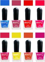 OUR Beauty Multicolor Quick Dry Long Lasting Hd Colors Nail Polish Set 2Feb49, 64 ml (Set Of 8)