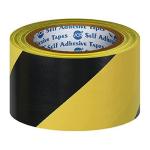 SEJASCOLLECTIONS Self Adhesive Waterproof Durable Floor Marking Tape Floor Marking Tape Yellow Black Color 48mm / 02