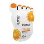 Dr.Rashel Vitamin C Peeling Mask for Cracked Feet | Dead Skin Remover | Heel Peel Pedicure | At Home Foot Care | Lavender | Exfoliant Foot Crack Mask with Moisturising Agents