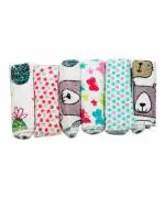 Mee Mee Baby Napkins | Soft Mini Baby Napkins (Assorted, Mini - Set of 6)