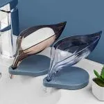 SS COLLECTION Leaft Soap Holder bathroom accessories soap stand for bathroom without drilling sabun dani plastic soap holder Pack Of 2