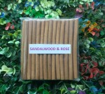 Happy Surroundings Sandalwood & Rose Incense Dhoop Sticks (50 Sticks)