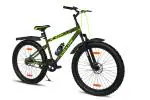 GANG COLLIDE Front Suspension Dual Disc Brake Single Speed 26T (Frame Size : 16.5 Inches) Mountain Cycle (Military Green)